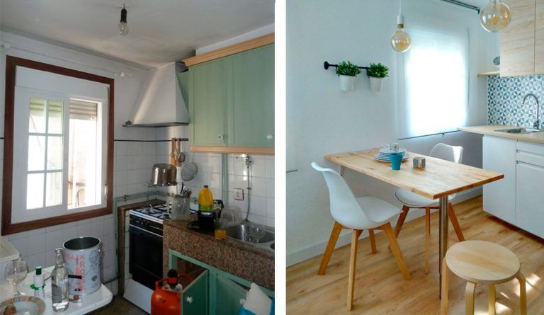 reforma cocina antes y despues
