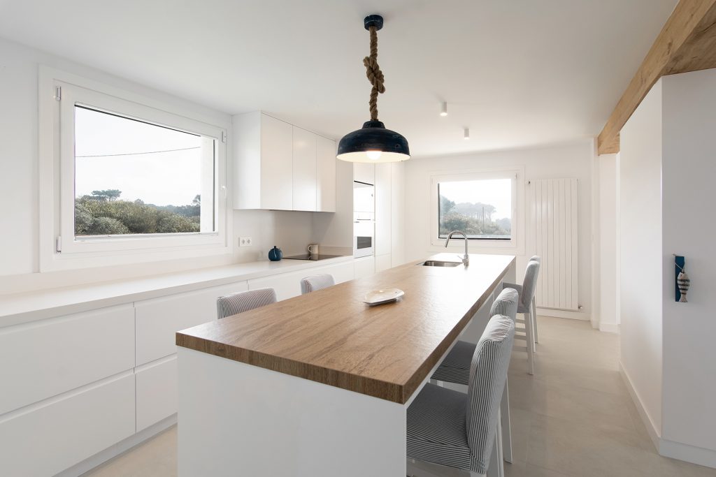 reforma cocina con isla en a guarda
